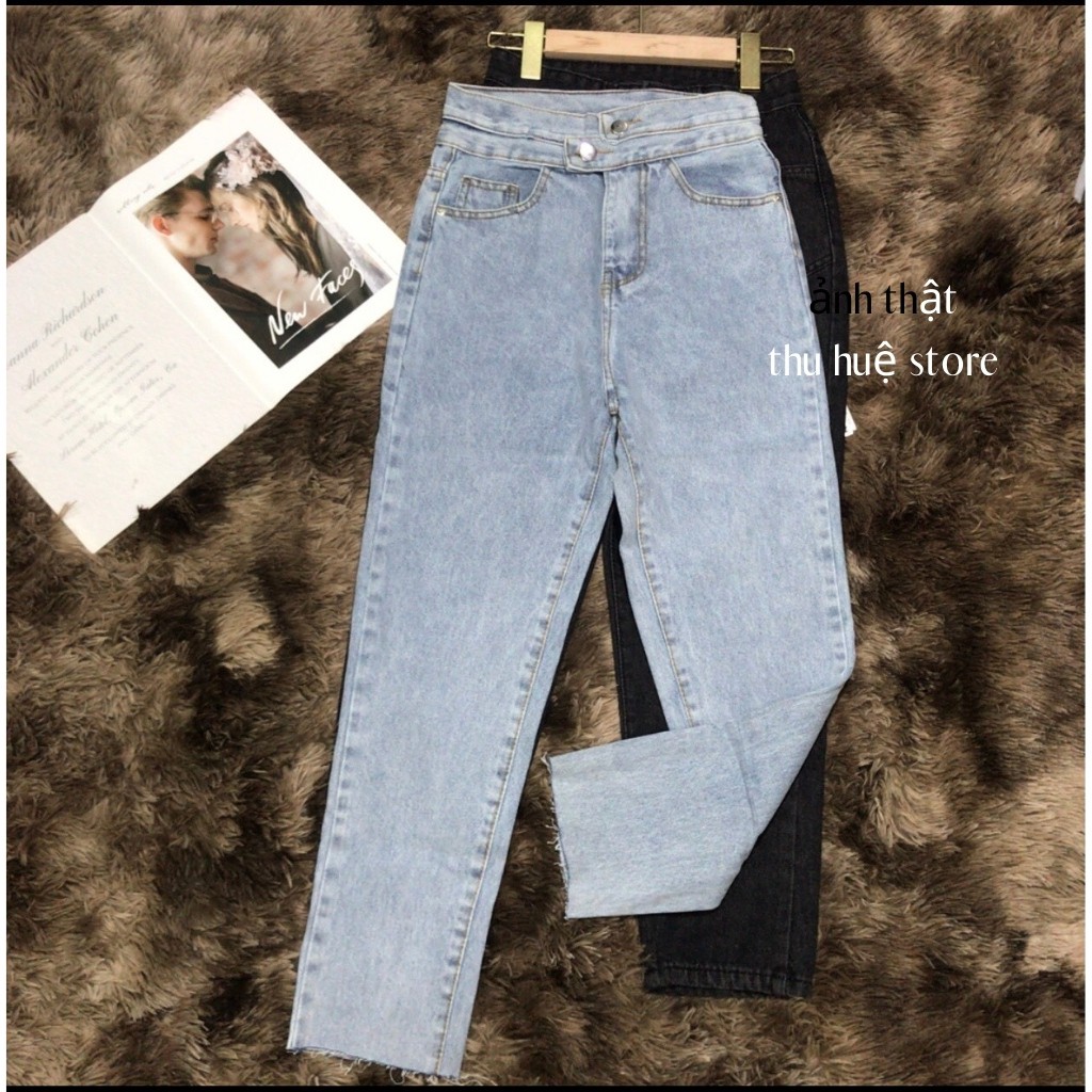 [Mã WASTMAY giảm 15% tối đa 30K đơn 150K] Quần Baggy Jean Nữ From Chuẩn Mẫu Kèm Ảnh Thật 100% | BigBuy360 - bigbuy360.vn