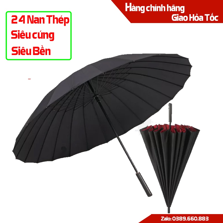 Ô dù cán dài 24 nan cỡ lớn siêu chắc chắn chống lật vải chống uv màu xanh đen, Thuộc Bộ SP Ô dù cầm tay, Dù cầm tay z