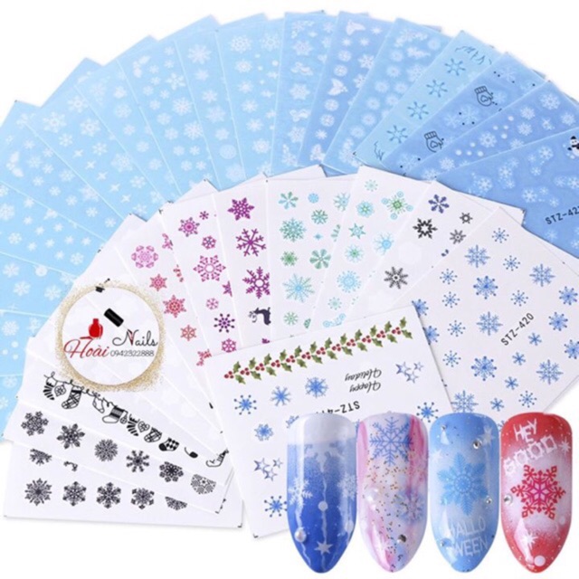 Set xăm noel - Phụ kiện Nail