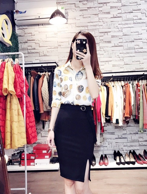 (đã cập nhật)Chân váy body xẻ trước cao cấp+tặng kèm thắt lưng CC | BigBuy360 - bigbuy360.vn