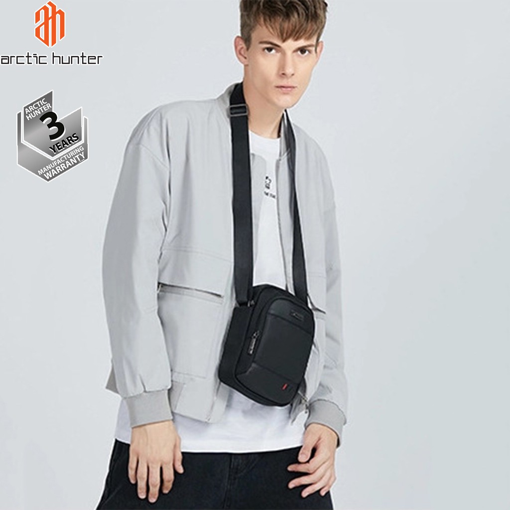 Túi đeo chéo nam Arctic Hunter K00061 chất liệu Oxford chống nước đựng Ipad, unisex nam nữ, thiết kế nhiều ngăn đa năng