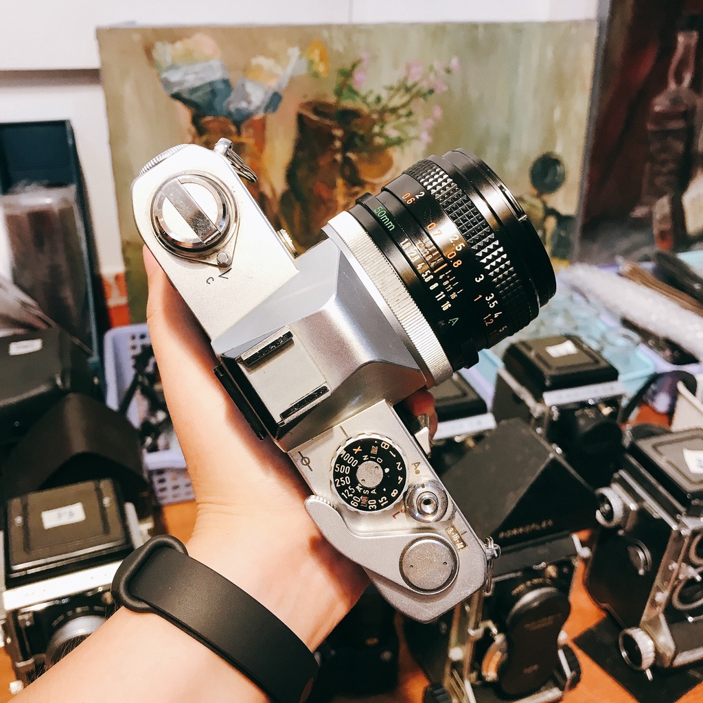 Máy ảnh film Canon FT & Lens