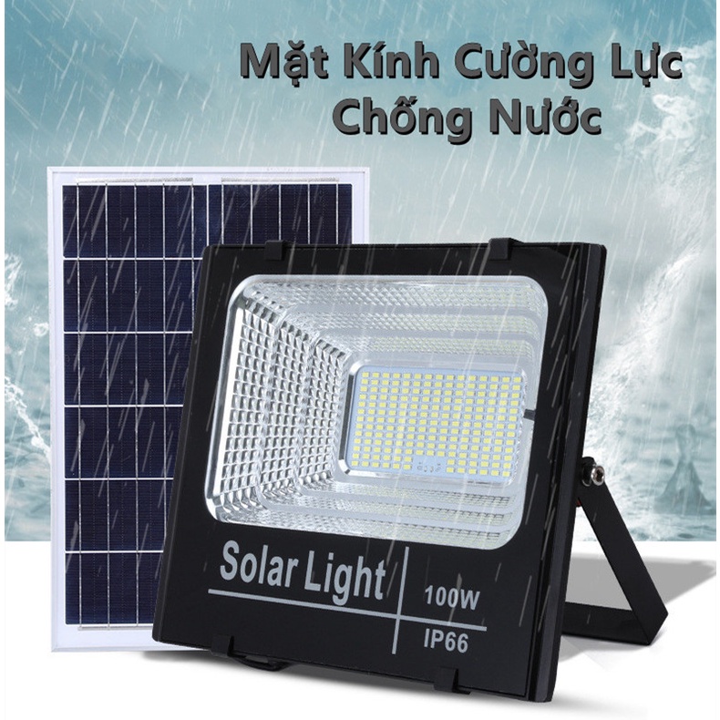 Đèn led pha năng lượng mặt trời 30W 60W 100W 200W Bảo hành 24 tháng