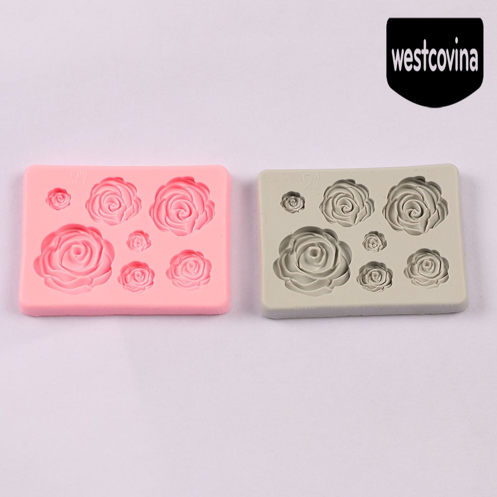 [Hot]☀ Khuôn Làm Bánh / Sô Cô La Hình Hoa Hồng Bằng Silicone DIY