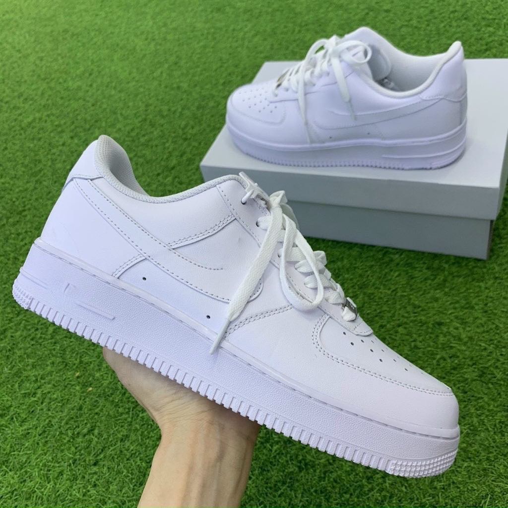 Giày 𝗔𝗙𝟭, Giày 𝗡𝗜𝗞𝗘_Air Force 1 All White THỂ THAO NAM NỮ MÀU TRẮNG WHITEE BASIC QUỐC