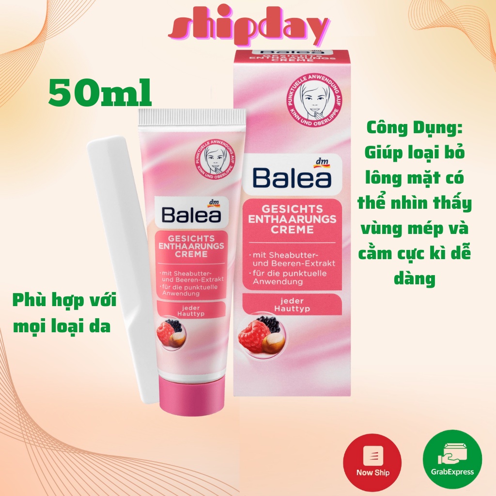 Kem dưỡng sau wax sau cạo lông Balea, ức chế mọc lông - Nội địa Đức đủ bill