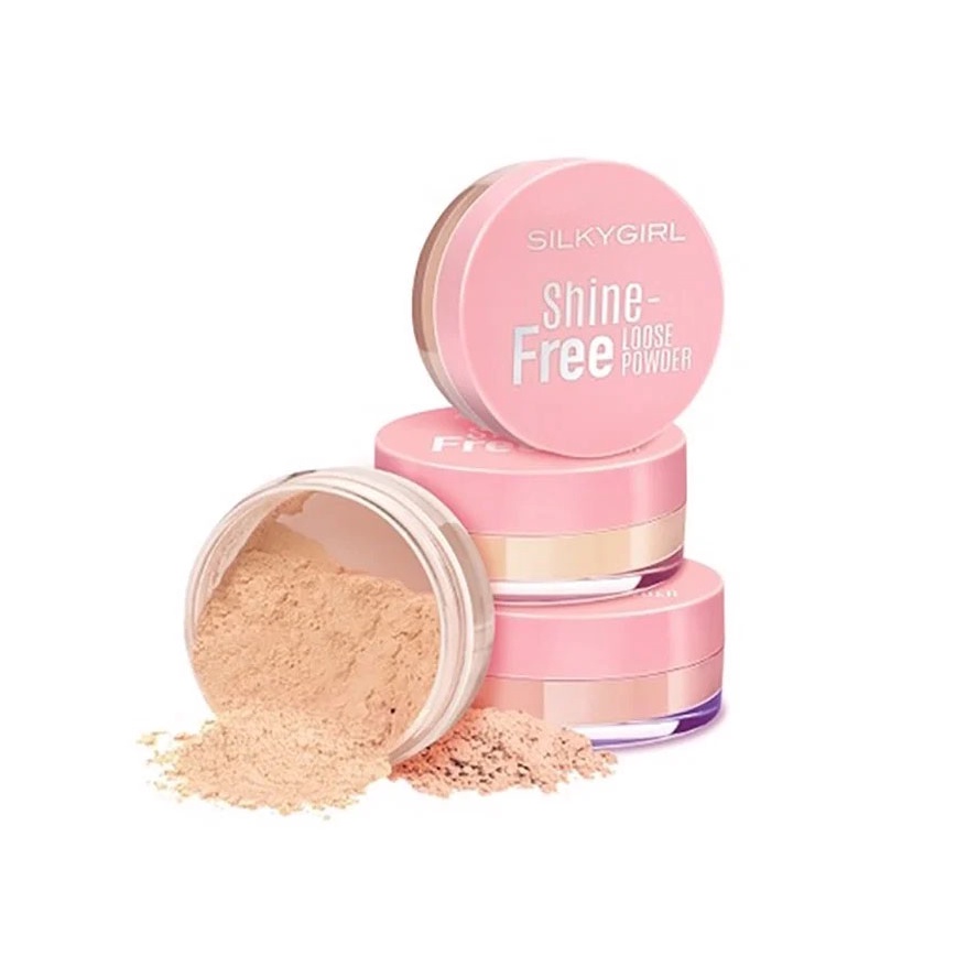 Phấn Phủ Dạng Bột Loại Bỏ Bóng Nhờn Cho Da Khô Thoáng, Mịn Màng Silkygirl Shine-free Loose Powder 15g