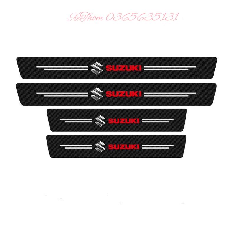 (có nhiều hãng) Nẹp Dán Vân Carbon Chống Trầy Xước Bảo Vệ Bậc Cửa Xe Hơi/ Bảo Vệ Cốp Sau Xe Hơi Cho Nhiều Hãng Xe