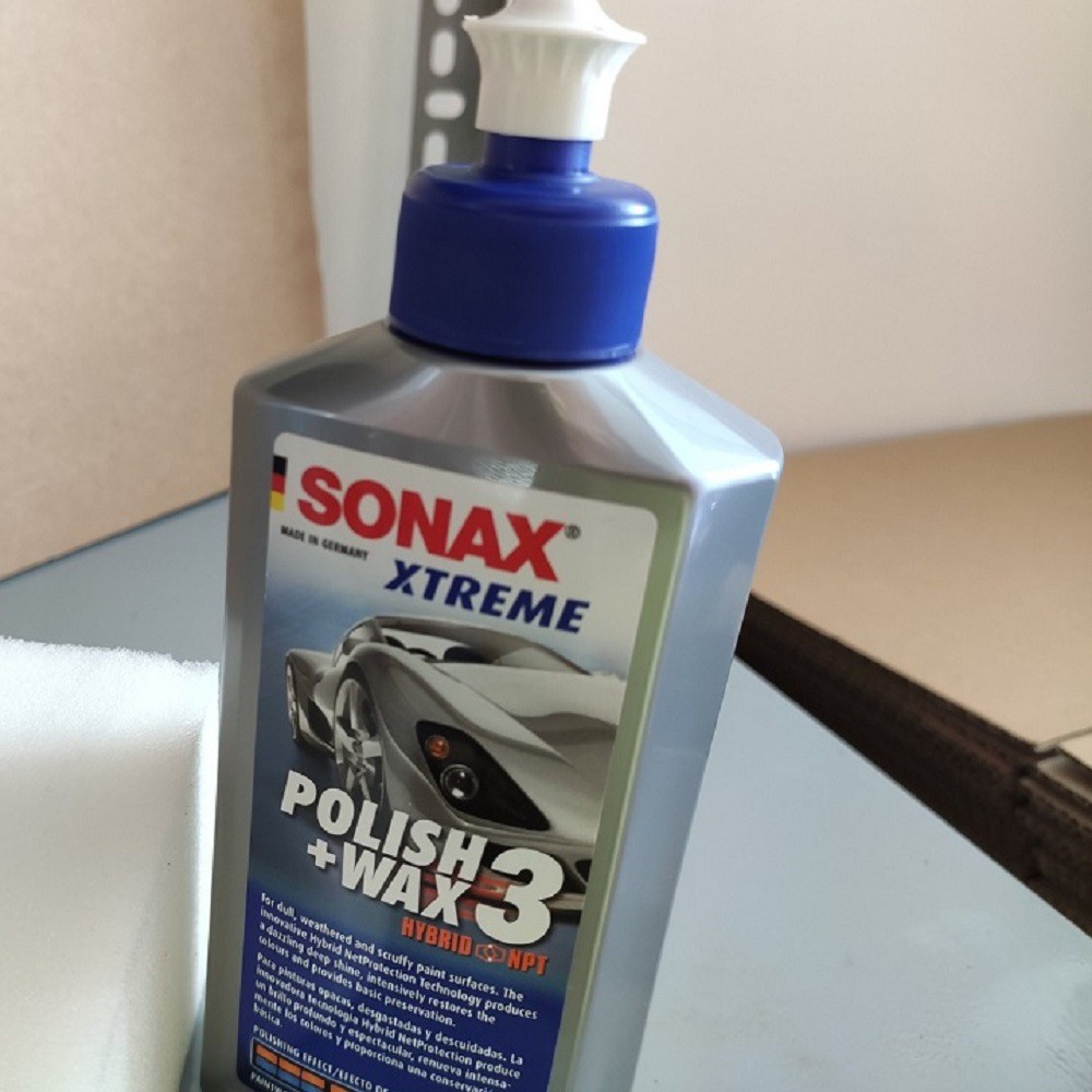 Dung Dịch Đánh Bóng - Xóa Xước - Bảo Vệ Sơn Xe Ô tô Sonax Xtreme Polish And Wax 3 (250ml) 202100.Mang lại vẻ đẹp ban đầu