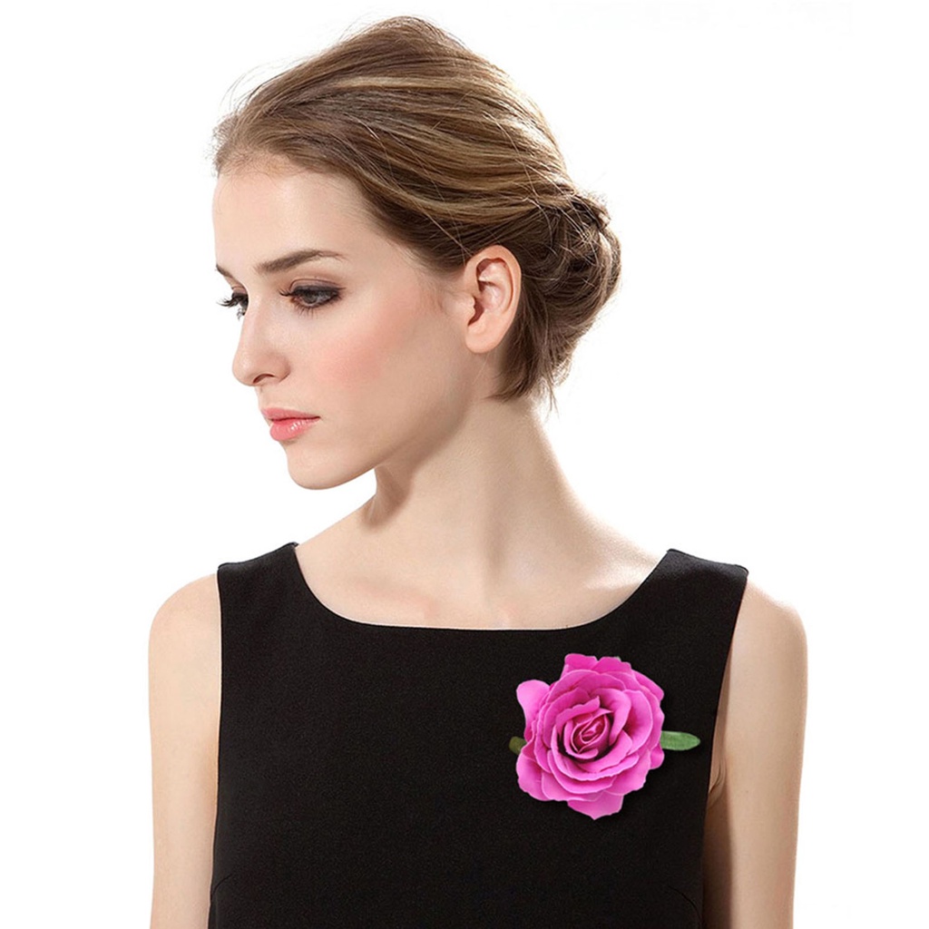 Kẹp tóc kim loại hình hoa hồng có thể tái sử dụng