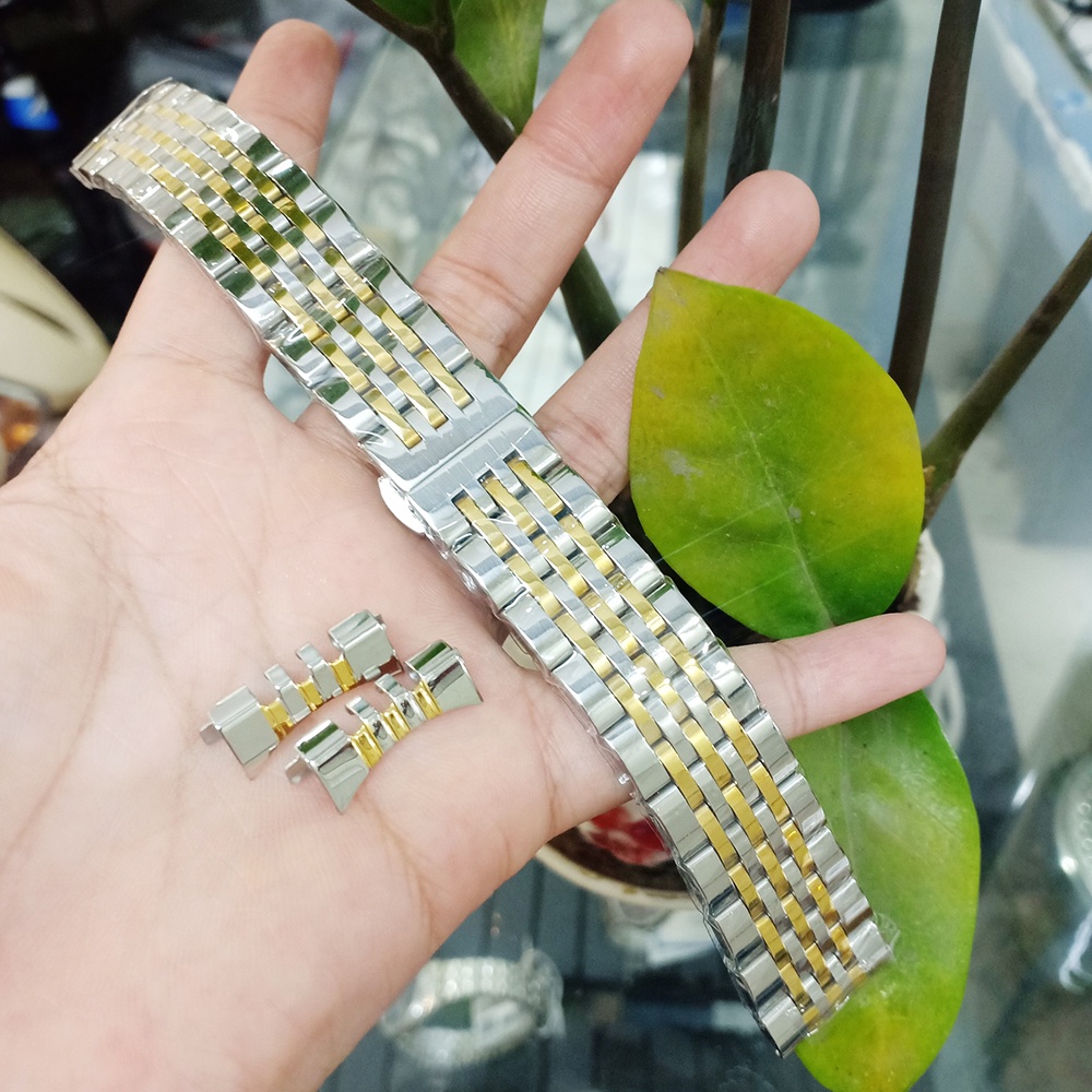 [SALE HOT] Dây đồng hồ kim loại 7 mắt đúc không rỉ lắp cho đồng hồ Tissot size 12mm 14mm 16 mm18mm 19mm 20mm 22mm