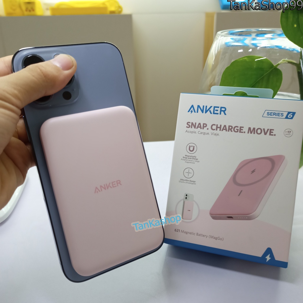 Pin Dự Phòng Anker Maggo 621 Magnetic A1610 5000mAh Hít Nam Châm Cho ip12 - ip14series