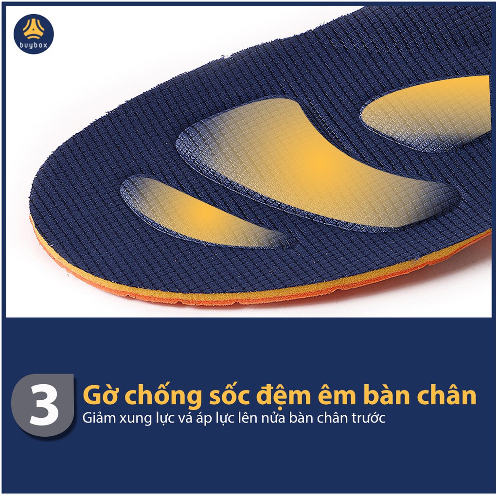 Lót giày thể thao EVA có 6 đệm chống sốc êm chân - buybox - BBPK154