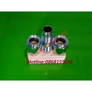 Đầu nối hai ống dây phi 27 lắp cho trụ bơm xăng dầu