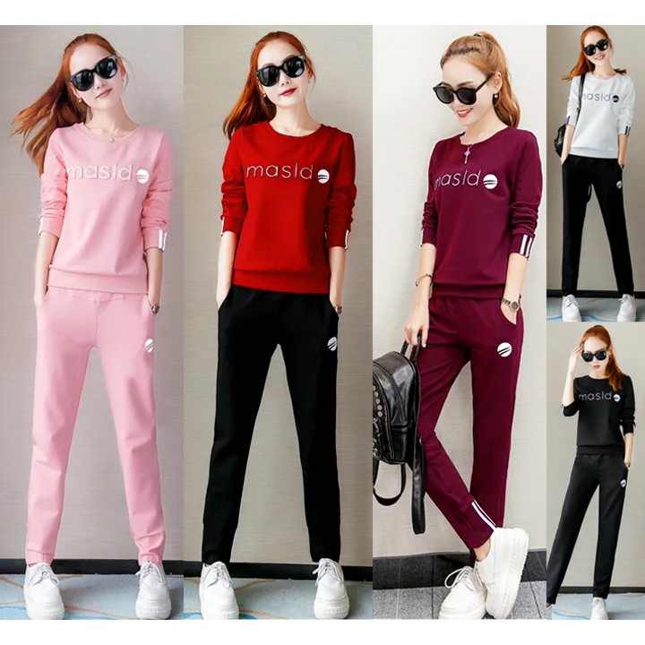 Set nguyên bộ đồ thể thao thu đông Masla