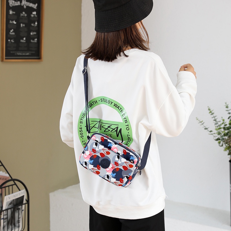 Túi Đeo Chéo Oxford In Họa Tiết Phong Cách Hàn Quốc Mới