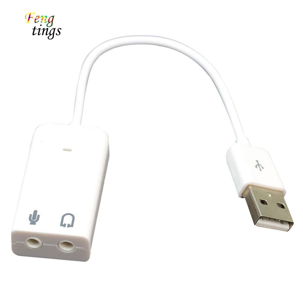 USB âm thanh chia cổng tai nghe và mic tiện dụng