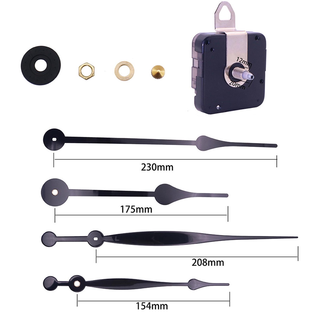 CONOPERY Đồng Hồ Treo Tường  12888 Có Thể Thay Thế Điều Chỉnh Pin Tiện Dụng