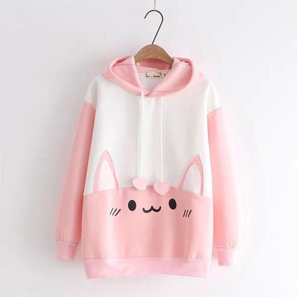 [FREESHIP_50K] Áo hoodie nữ hình Mèo cute AnNgo - NL169 | BigBuy360 - bigbuy360.vn