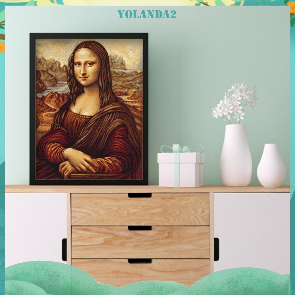 Bộ tranh thêu chữ thập hình Mona Lisa 11CT toàn bộ