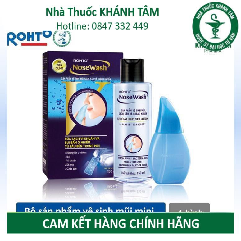 ! Bộ vệ sinh mũi Rohto NoseWash 400ml / Miniset 150ml [Nose wash, mini set] ! !