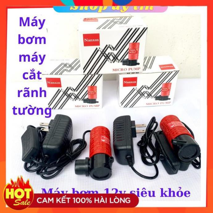 [Hàng xịn] Máy bơm nước 12v máy bơm nước máy cắt rãnh tường