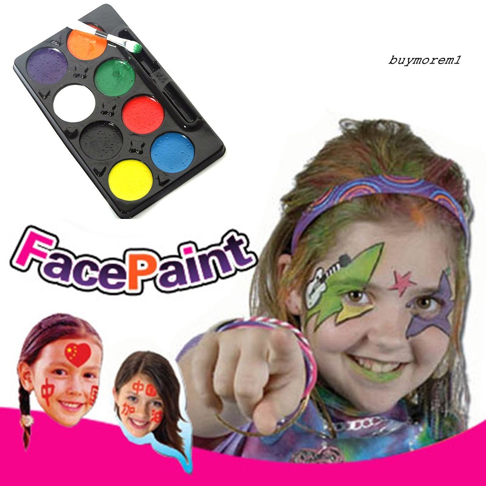 Bảng Màu Vẽ Mặt Và Cơ Thể Hóa Trang Halloween 8 Màu