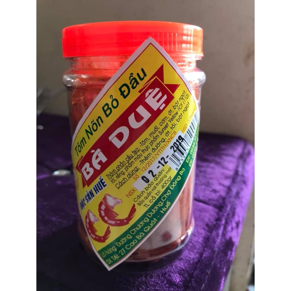 Tôm chua Bà Duệ (tôm nõn bỏ đầu) 400g - Đặc sản Huế