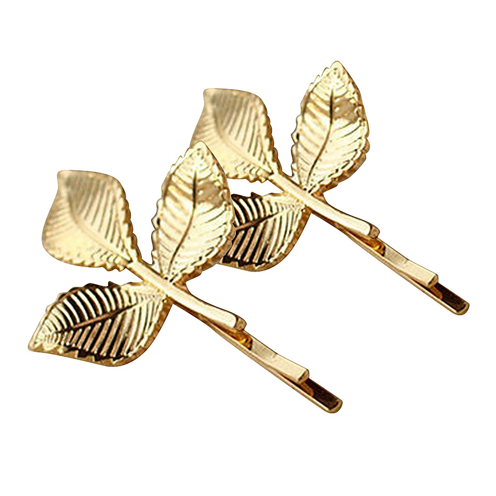 Kẹp tóc nữ hình chiếc lá phong cách vintage xinh xắn