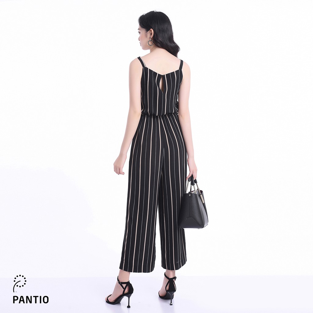 Jumpsuit kẻ dáng suông chun eo không tay FJS3078 - PANTIO