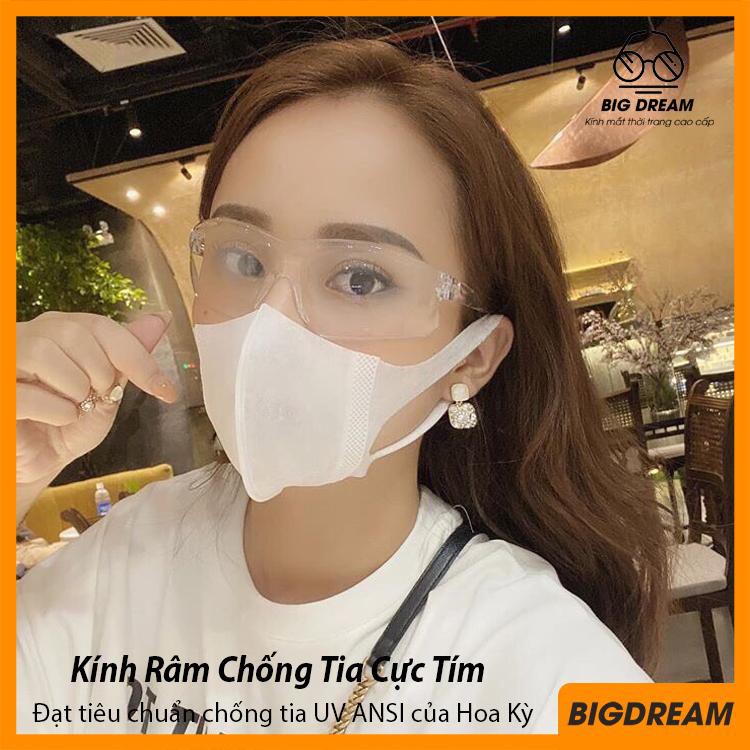 Kính bảo vệ mắt kháng khuẩn trong suốt an toàn cho mắt – Kính chống bụi, chắn gió, chống tia UV - Tặng túi đựng kính | BigBuy360 - bigbuy360.vn