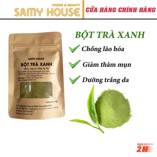 [Mặt Nạ Bột] Bột Trà Xanh Đắp Mặt Nạ Samy House - 100% Tự Nhiên