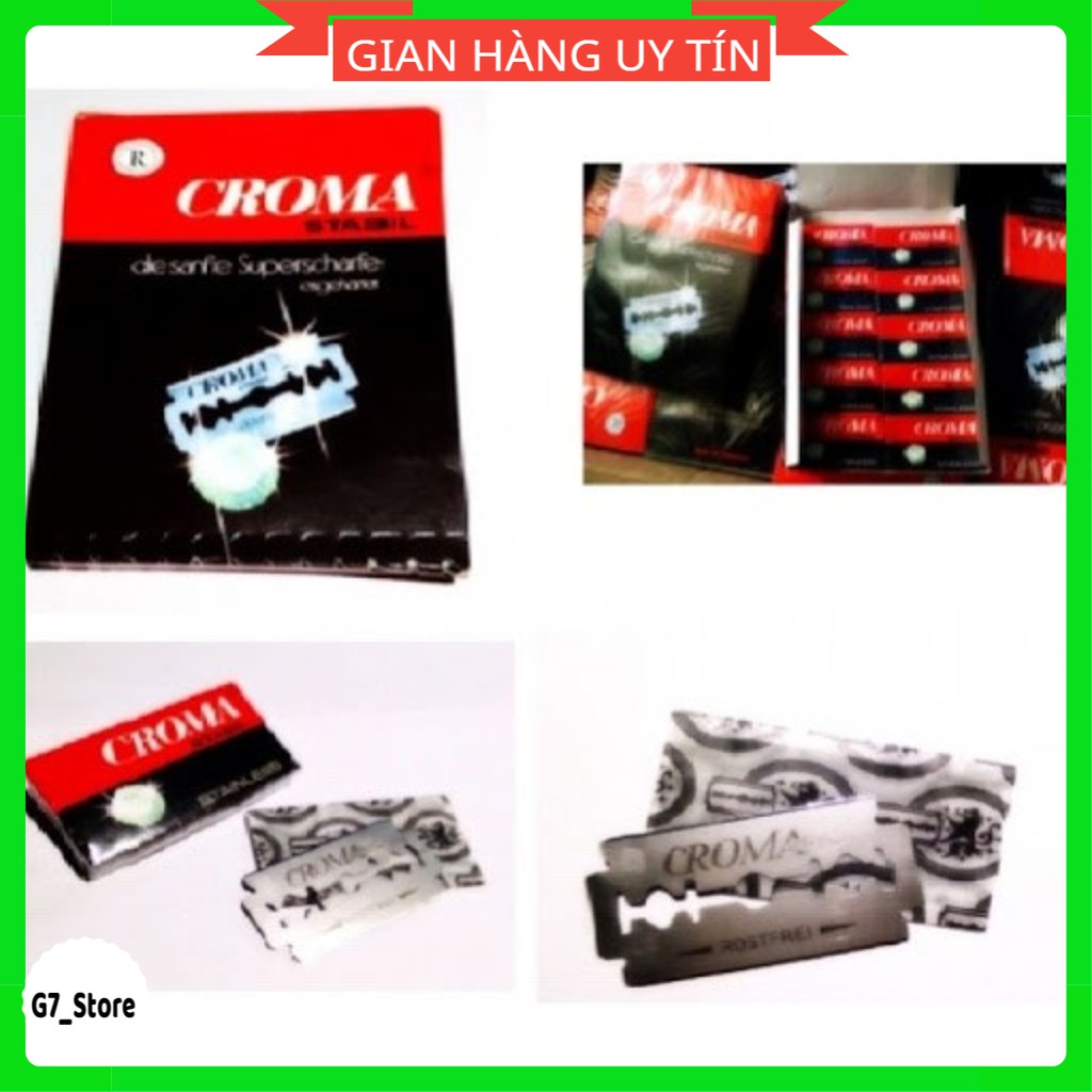 20 hộp dao tem CROMA,dao lam Đức xịn