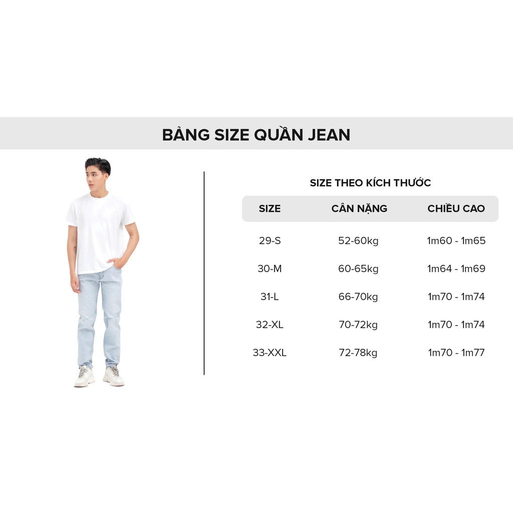 [Mã WABRGD12 giảm 10% đơn 250K] Quần jeans nam cơ bản GUMAC màu xanh, năng động trẻ trung QJNB7104 | BigBuy360 - bigbuy360.vn