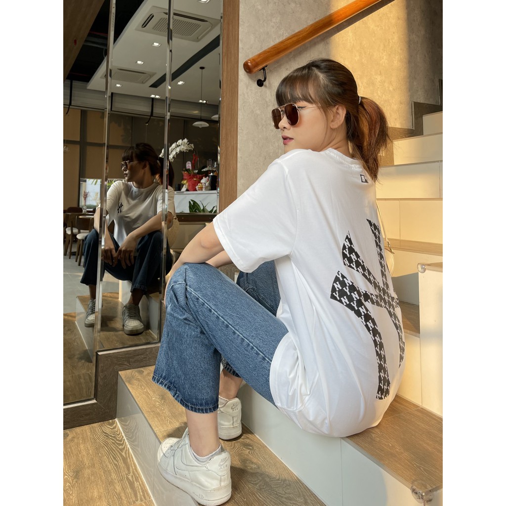 [Mã WASKT304 giảm 15% tối đa 30K đơn 99K] Áo thun NY, t-shirt logo NY thêu | BigBuy360 - bigbuy360.vn