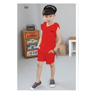 Đồ bộ quần áo thun bé trai, bé gái cá tính, kiểu áo có nón - Quần áo trẻ em - Socnaukids (190385)