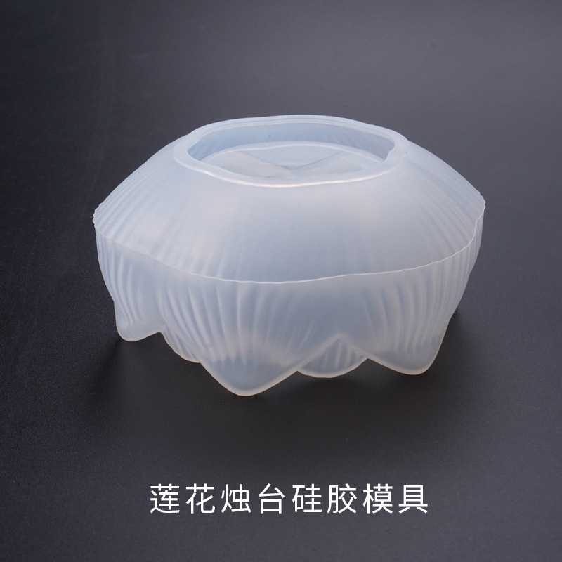 DIY Khuôn Silicone Hình Hoa Sen Đa Năng Tự Làm Khuôn pha lê keo Hộp bảo quản Hoa sen Gương đa chức năng Khuôn silicon Khuôn silicon cho nhựa