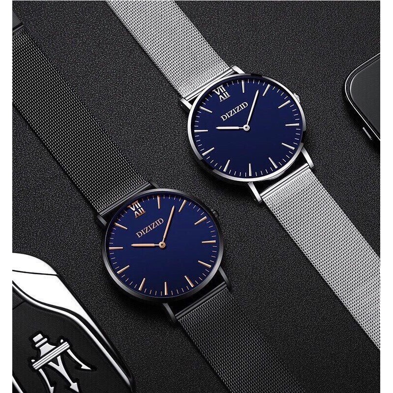 Đồng Hồ Nam Dizizid Mặt Mỏng Dây Lưới Thép Chính Hãng | BigBuy360 - bigbuy360.vn