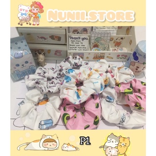 Dây Buộc Tóc Scrunchies Dễ Thương
