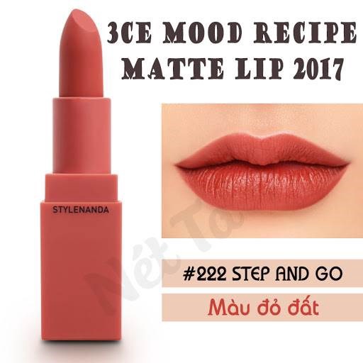 [ib chọn màu] SON 3CE MOOD RECIPE (116,218,219,220,221,222)