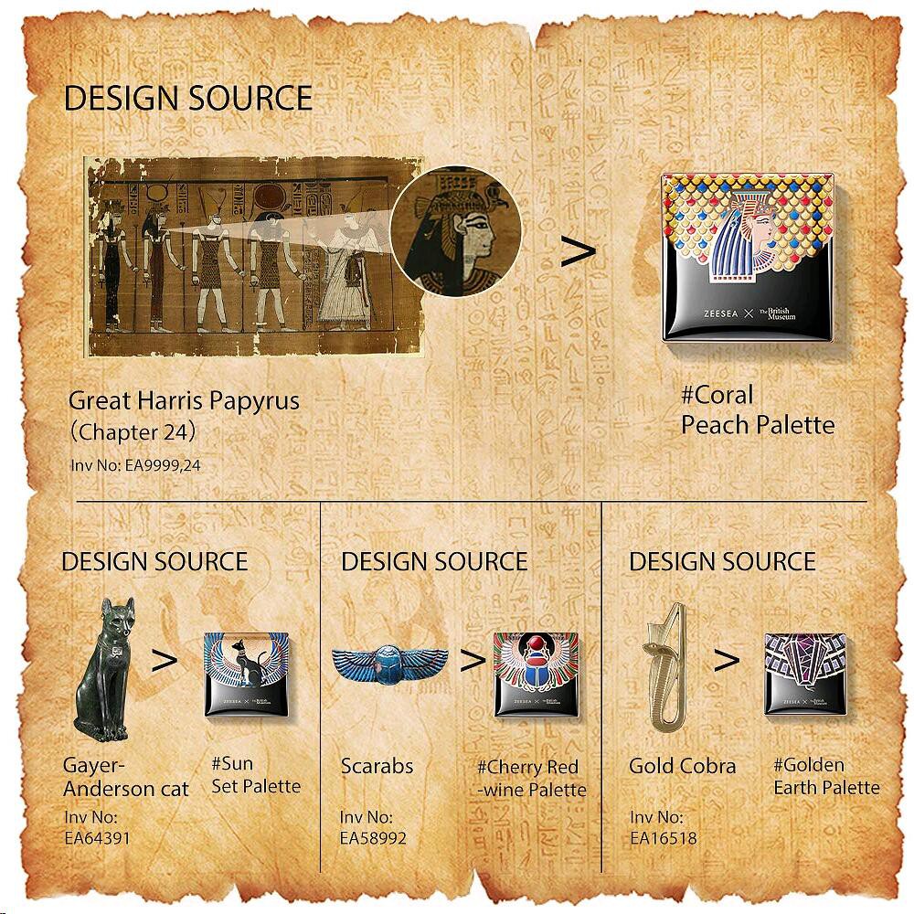 Bảng phấn mắt ZEESEA Flower Fire Night 16 màu phong cách Ai Cập mới lạ 20g