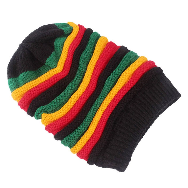 Mũ beanie Sọc Cầu Vồng Unisex Mới