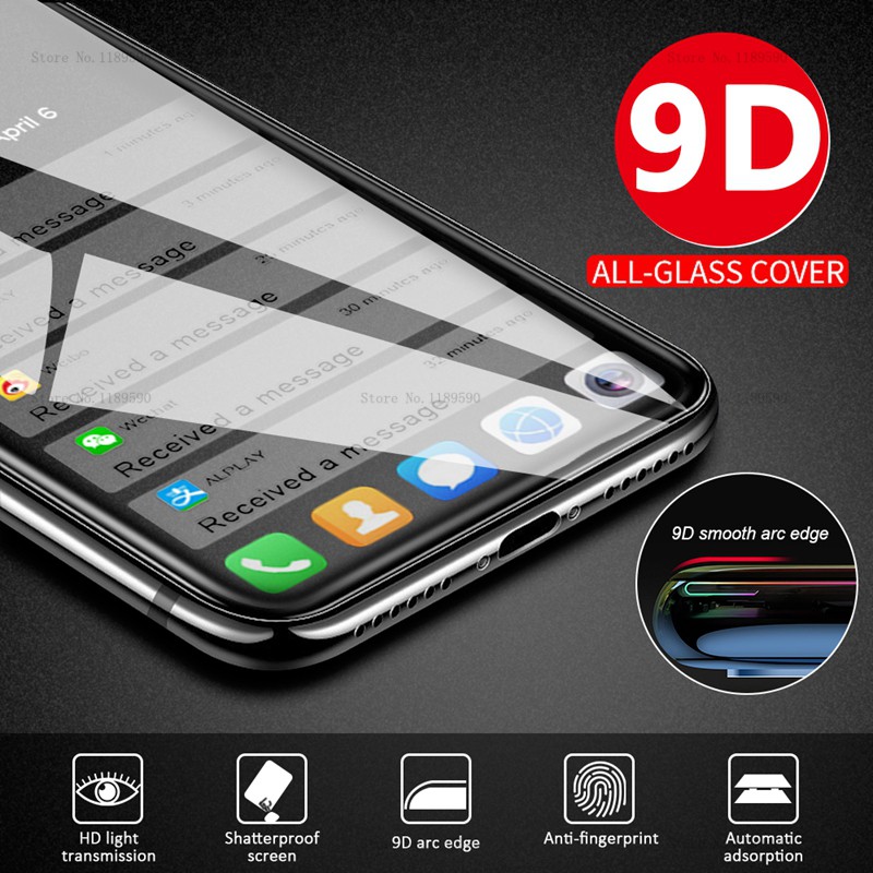 Kính Cường Lực 9D Chất Lượng Cao Cho iphone 14 PRO MAX 13 11 12X Xs MAX Xr 6 6s 7 8 Plus iphone 11 11 PRO MAX