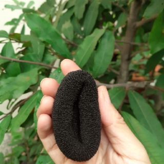 Sỉ 30 dây cột tóc trơn màu đen giản nhiều (bản 2cm-3cm)