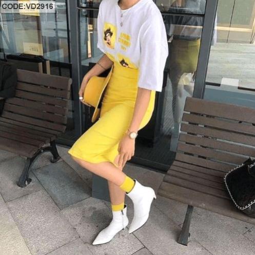Set áo thun kèm chân váy, đầm nữ đẹp cao cấp dùng để đi du lịch, dạo phố maxi kèm chân váy. Freeship toàn quốc.