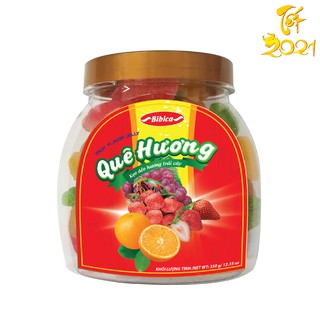 Kẹo dẻo áo đường quê hương hũ 350 gram Bibica