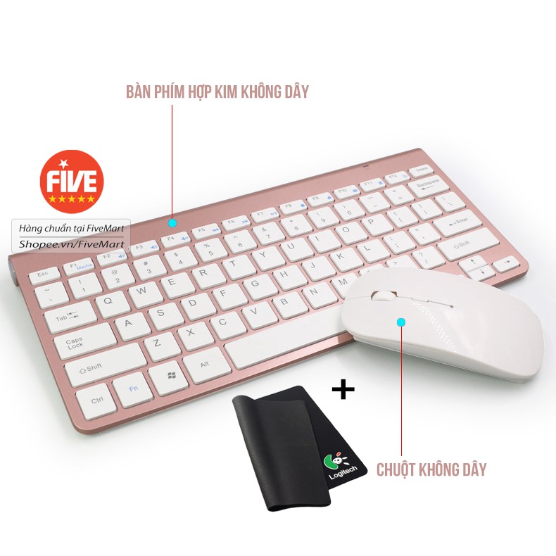 Bộ BÀN PHÍM VÀ CHUỘT Không Dây Siêu Mỏng KB109 2.4G Tương Thích Đa Thiết Bị Laptop | WebRaoVat - webraovat.net.vn