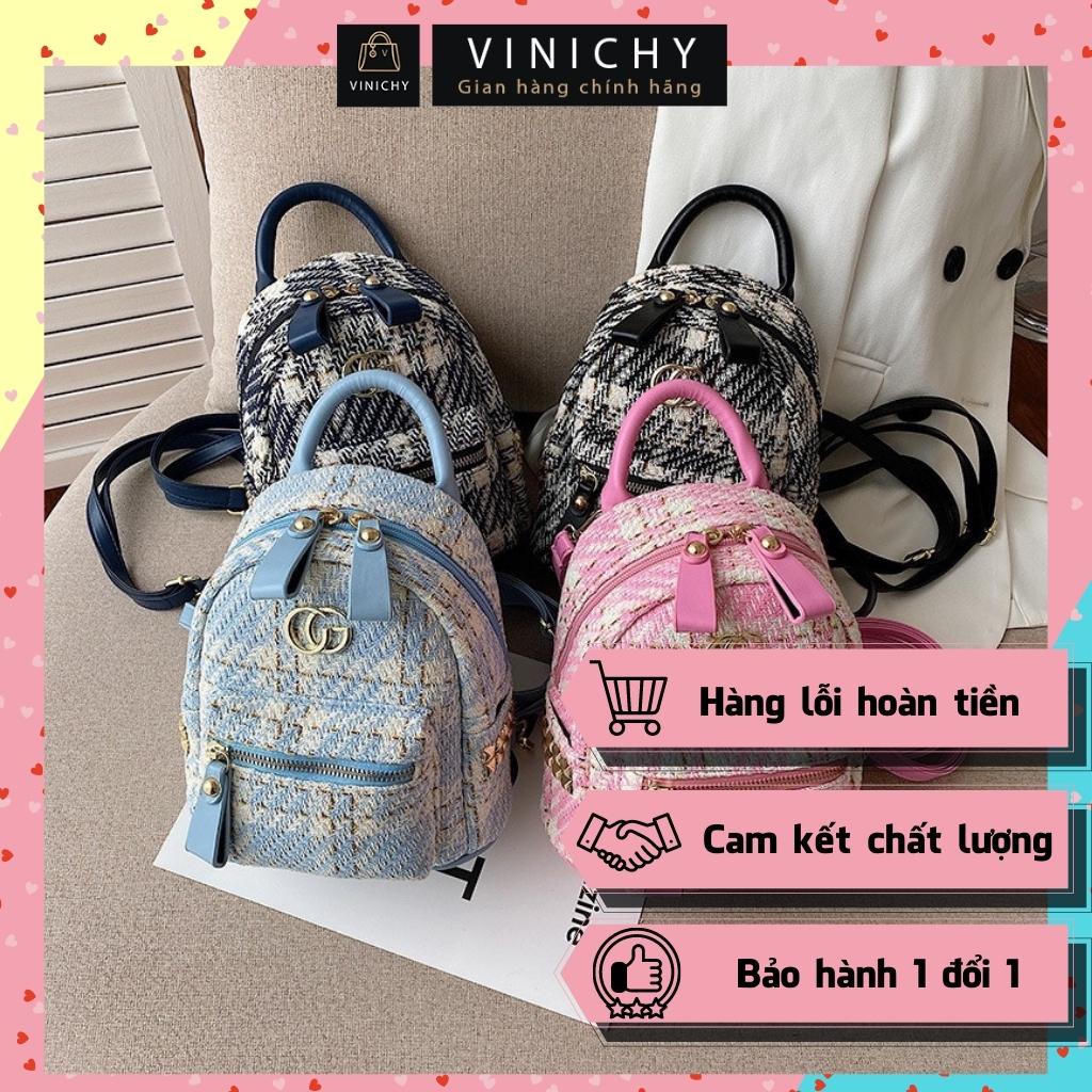 Balo mini đẹp Túi xách nữ đeo chéo đi chơi, đi học VINICHY, da đẹp, cao cấp size 20 cm HA120