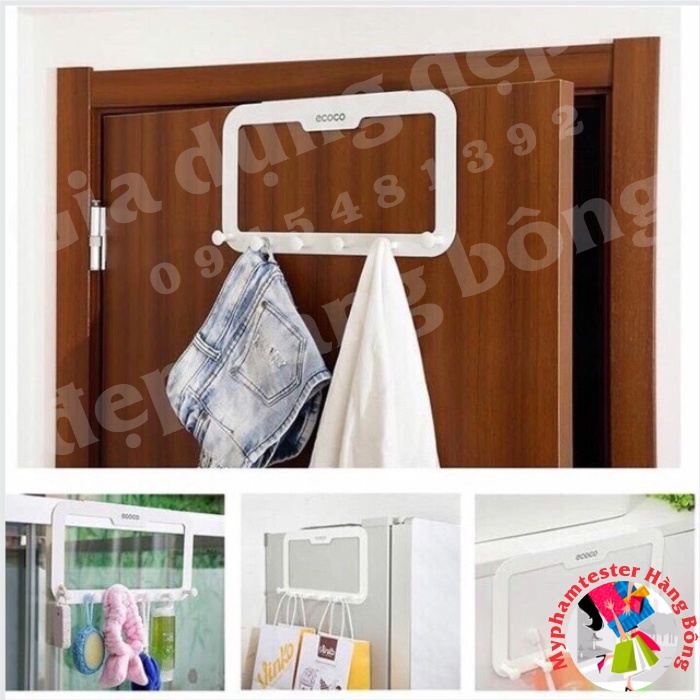 Giá treo đồ cài cánh cửa Ecoco mã 1605
