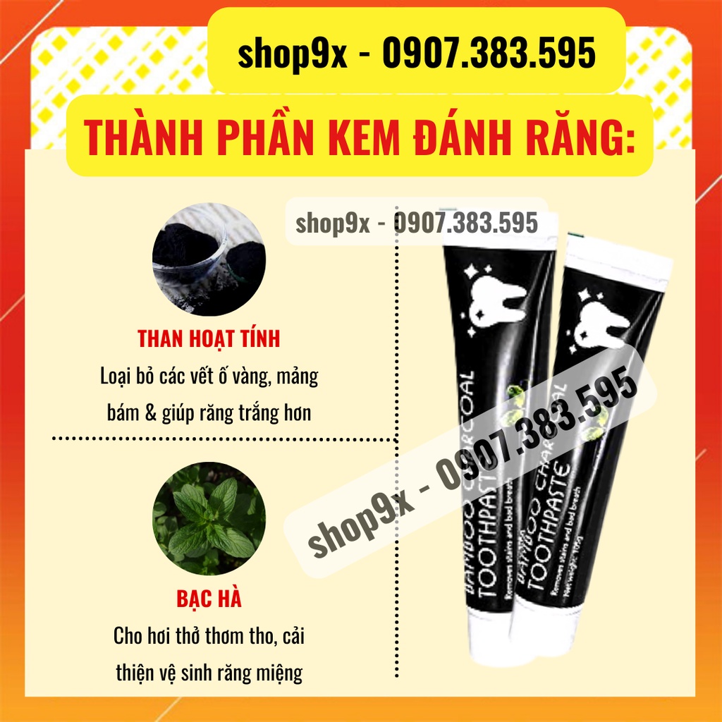 Kem Đánh Răng Than Tre Bạc Hà 100gr